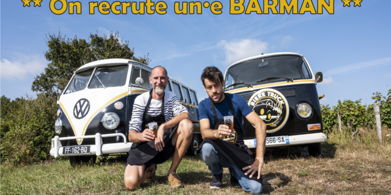 Bière Truck Tours recrute un·e Barman - CDD 4 mois